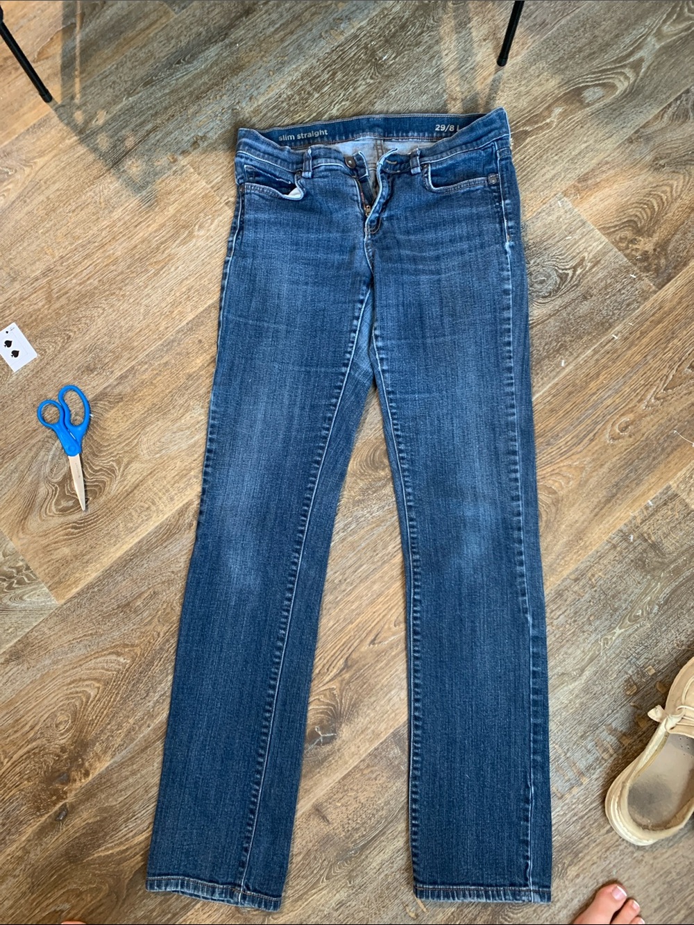 #89 Women's Straight-Leg Jeans in Medium Dark Blue